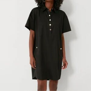 Pomander Place Black Short-Sleeve Polo Shift Dress